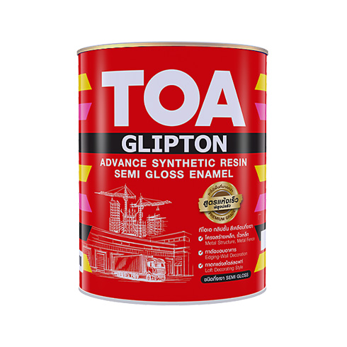 สีน้ำมัน TOA ทีโอเอ กลิปตั้น กึ่งเงา TOA GLIPTON (แกลอน) | 