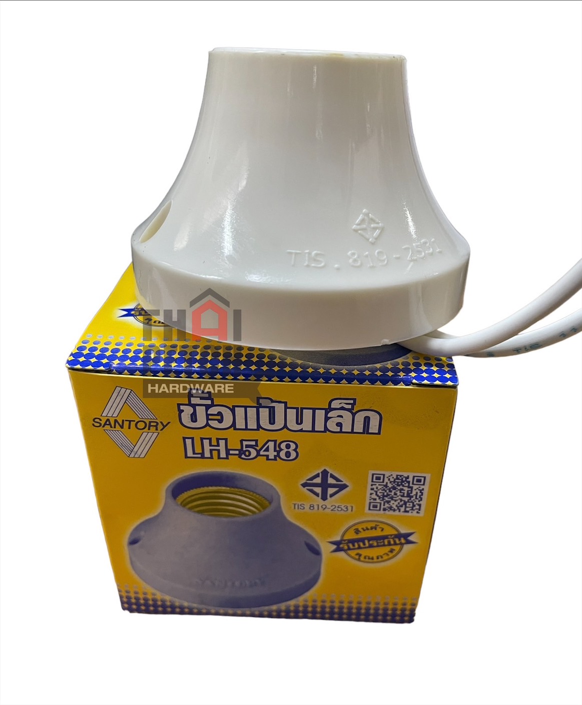 ขั้วแป้นเล็ก Santory .รุ่นLH-548 ขั้วแป้นเกลียว ฐานกลม E27 เกลียวในมาตรฐานยุโรป