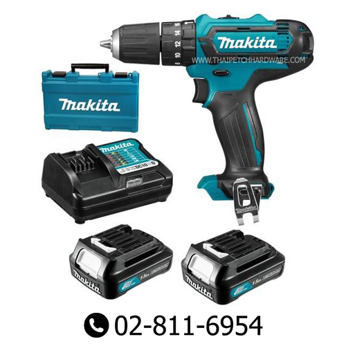 สว่านกระแทกไร้สาย 10 มม. (3/8") มากีต้า MAKITA HP331DWYE