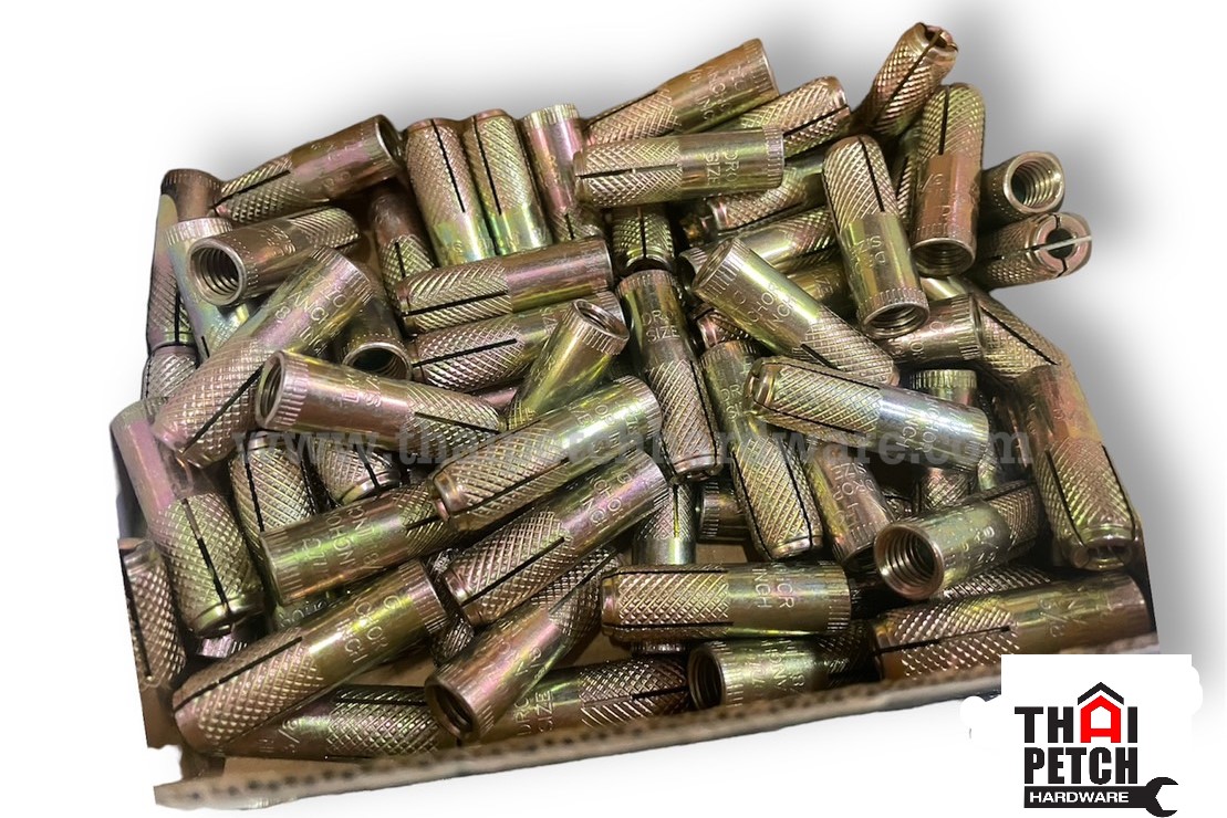 พุกดรอปอิน ปุ๊กดรอปอิน ปลั๊กดรอปอิน  Fastenic รุ่น DR  มีหลายขนาด ขายยกกล่อง 