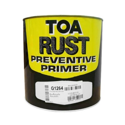 รองพื้นกันสนิม ทีโอเอ รัสต์พรีเวนทีฟ ไพรเมอร์ G1264 TOA Rust Preventive Primer (แกลอน)