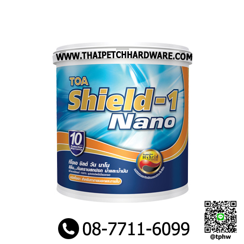 สีน้ำภายนอก กึ่งเงา ทีโอเอ ชิลด์วัน (แกลอน) TOA Shield1
