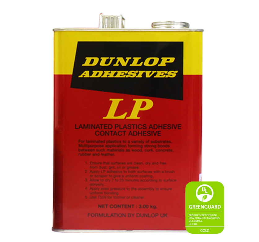 กาวยาง ดันลอป LP สีแดง แกลลอนขนาด 3 กิโลกรัม